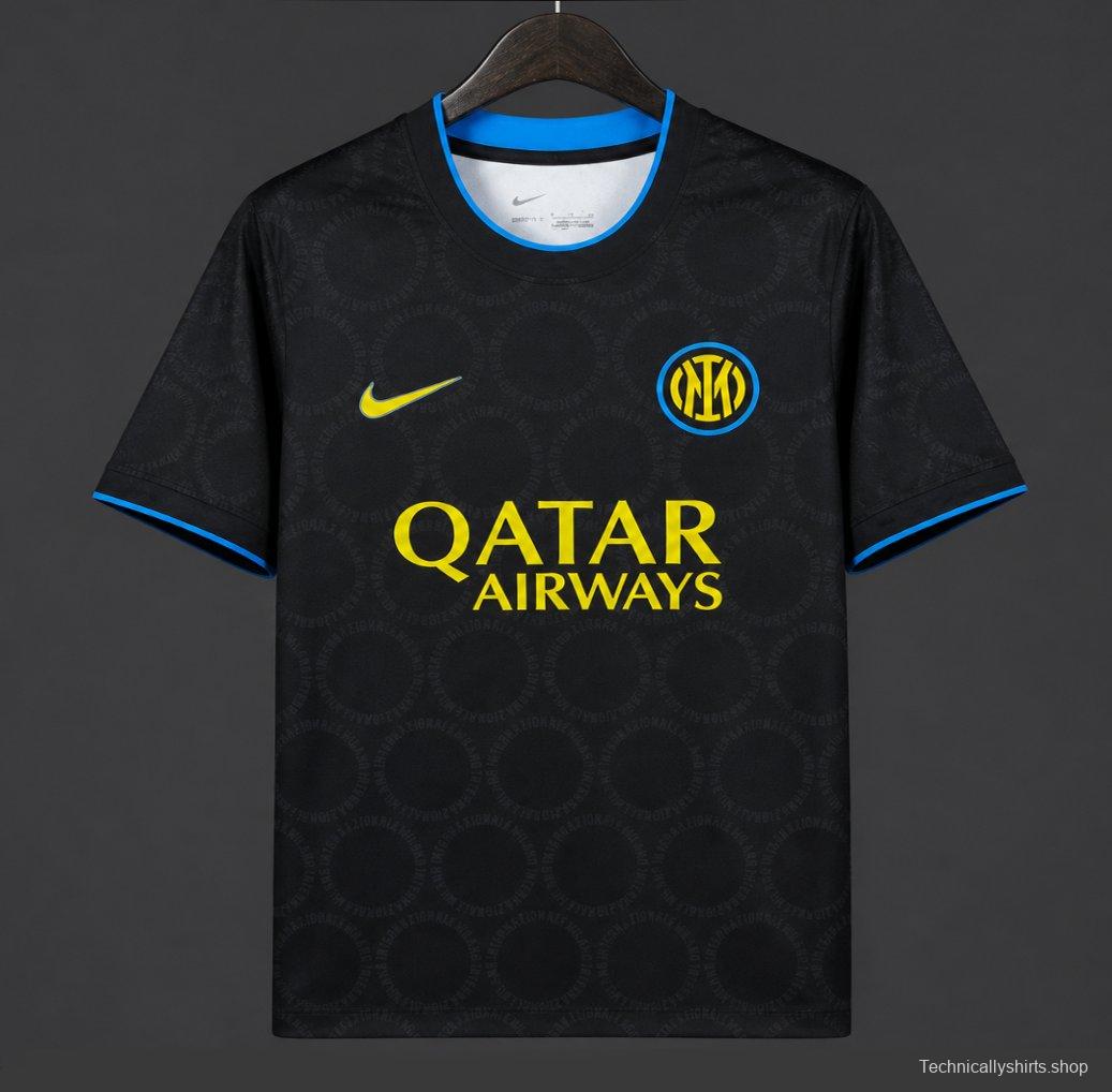 26/27 Inter Milan Academy Pro Pre-Match  Black/Yellow Jersey