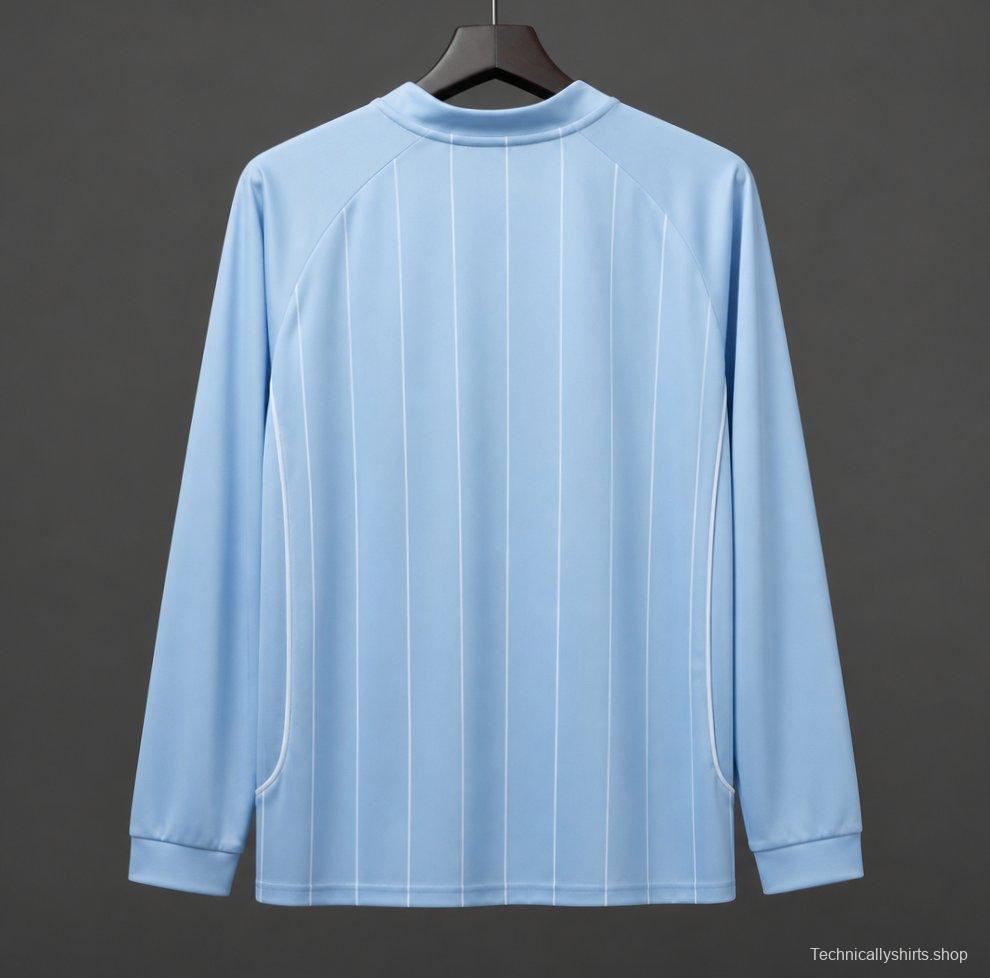 Retro 07/08 Manchester City Home Long Sleeve Soccer Jersey