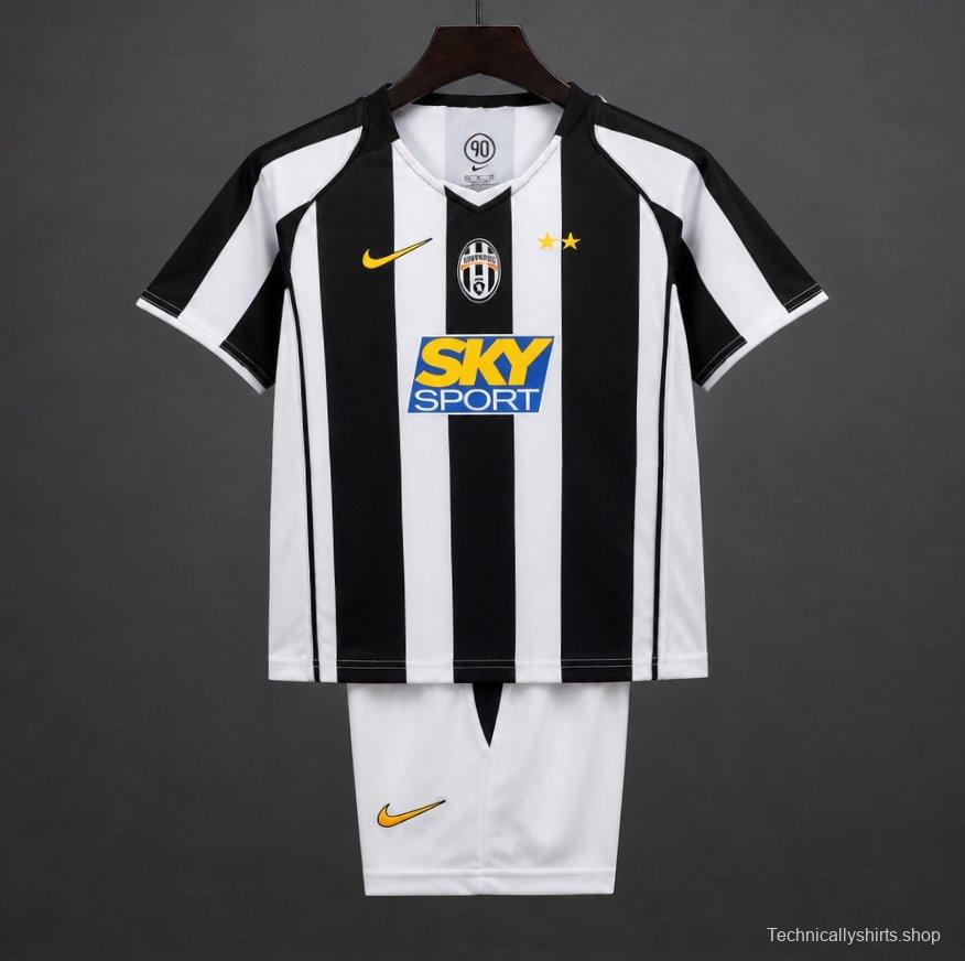 Retro Kids 04/05 Juventus Home Jersey