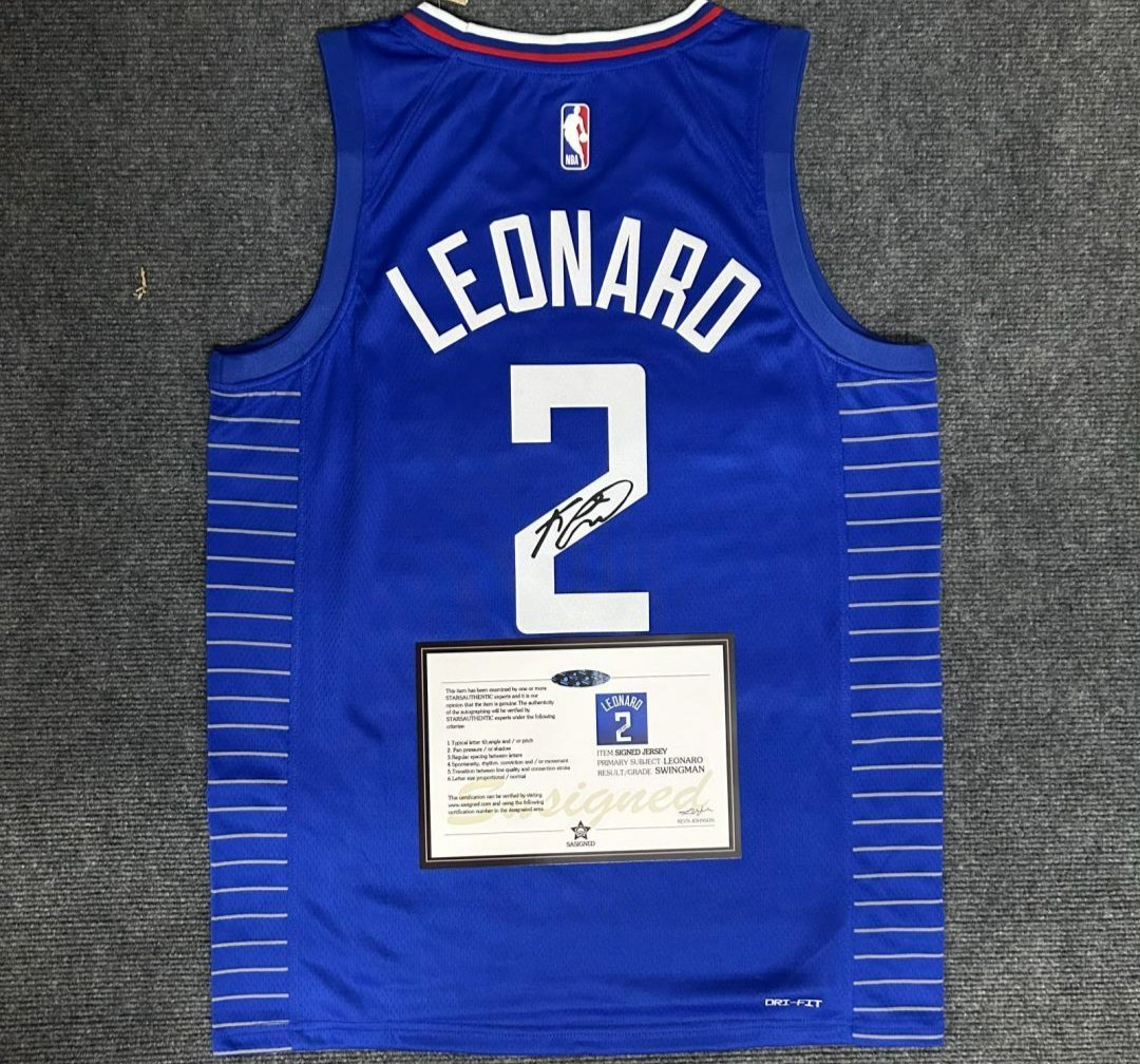 Kawhi Leonard SIGNED Los Angeles Clippers #2 NBA