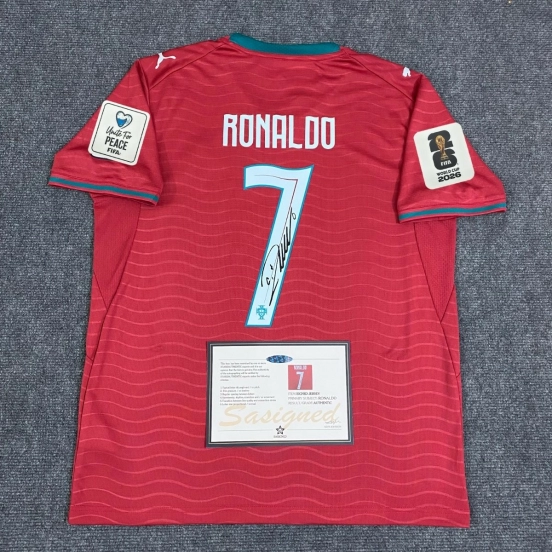 Cristiano Ronaldo 2026 World Cup Signed Shirt + Cert