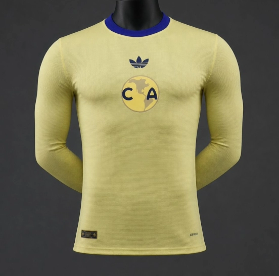 Player Version 26/27 Club América 110th Anniversary Yellow Long Sleeve Jersey