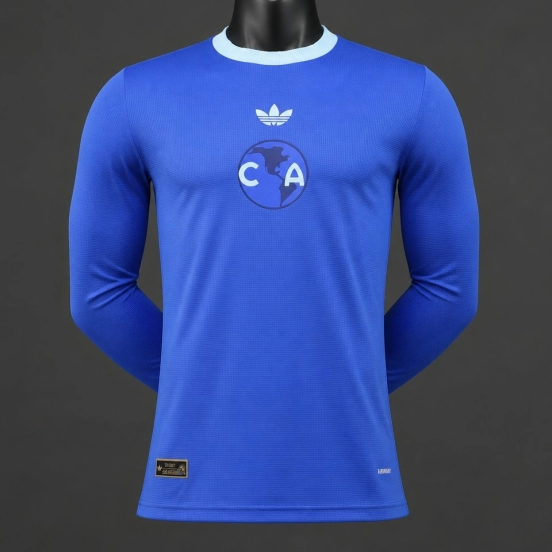 Player Version 26/27 Club América 110th Anniversary Long Sleeve Blue Jersey