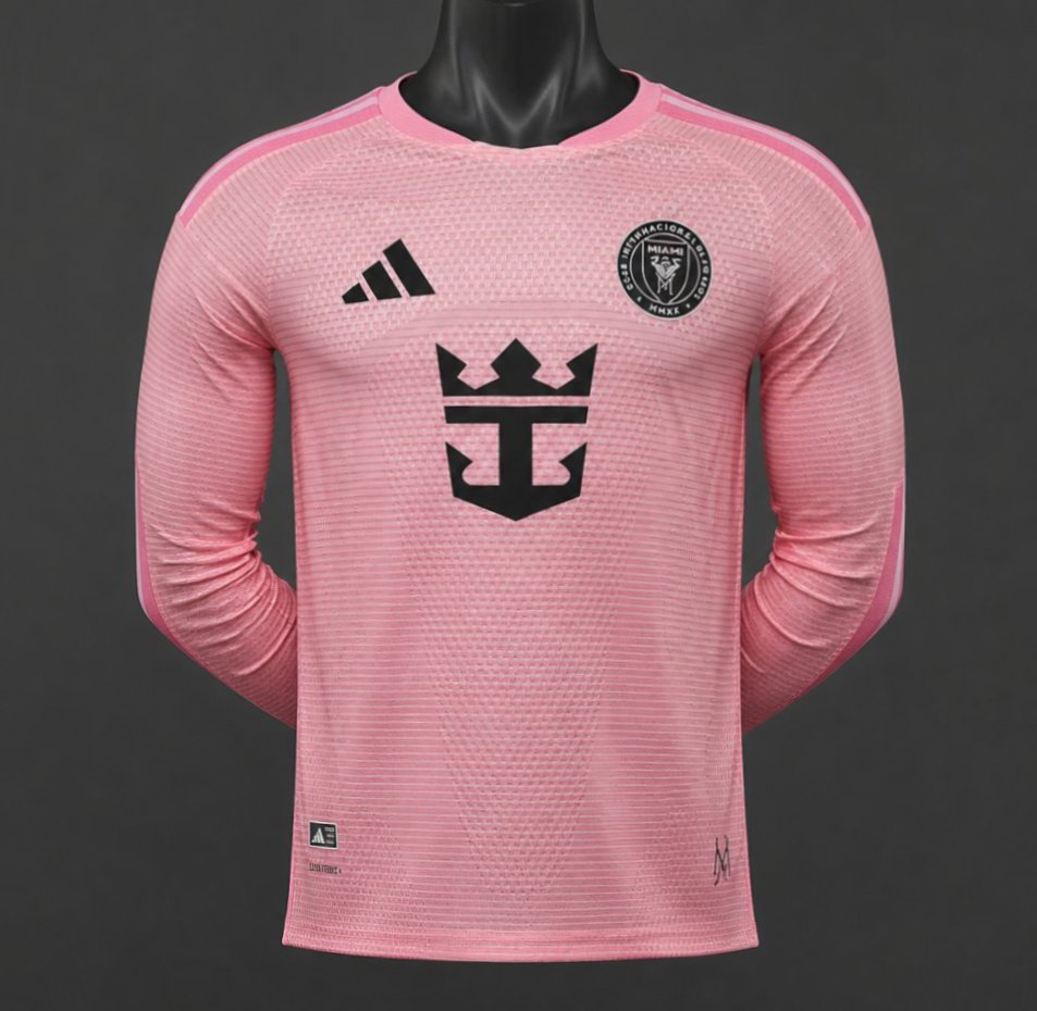 Player Version 26/27 Inter Miami CF Home Pink Long Sleeve Jersey