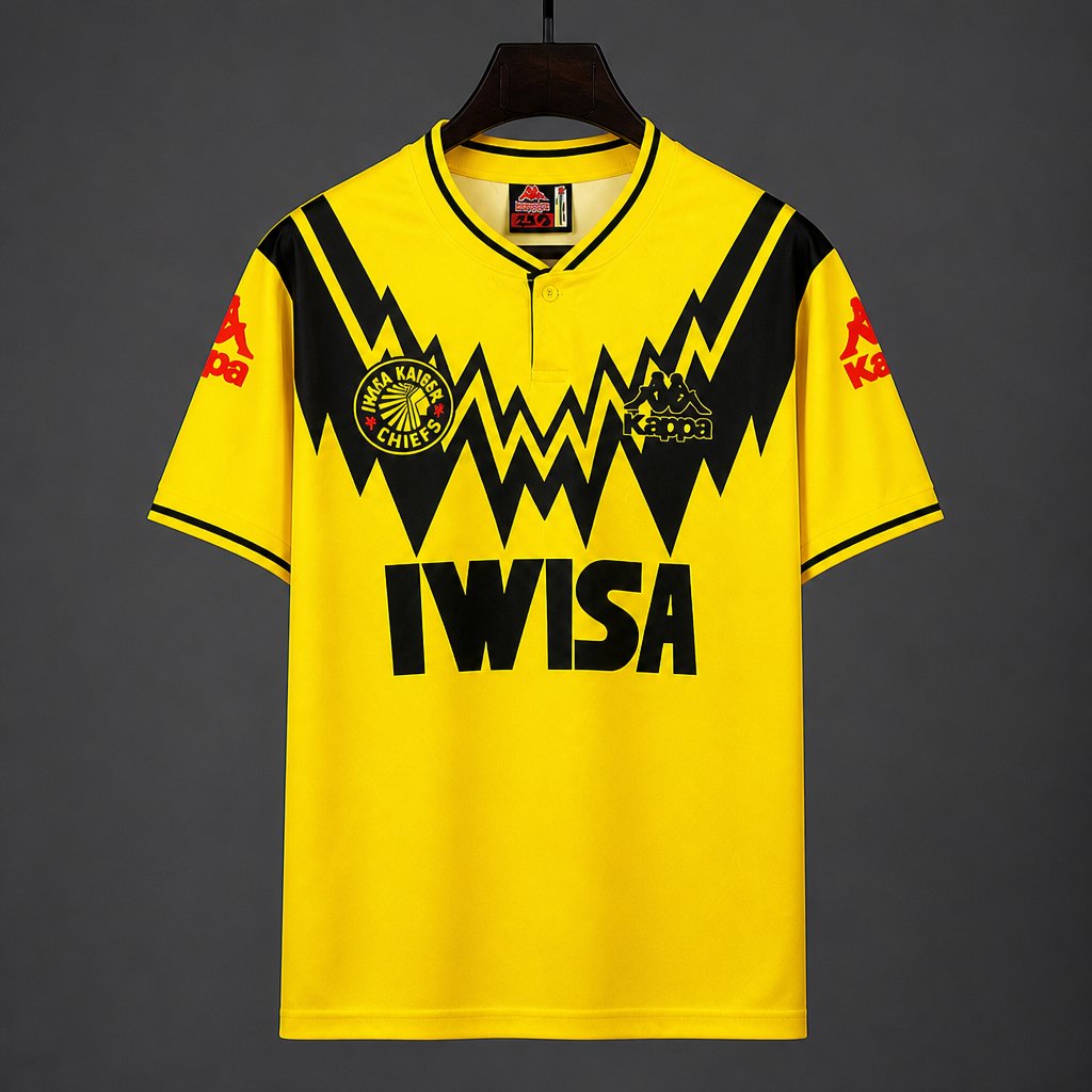 Retro 92/93 Kaizer Chiefs Home Yellow Jersey