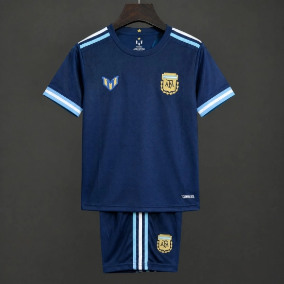 2026 Kids Argentina MESSI Navy Blue Jersey Kit