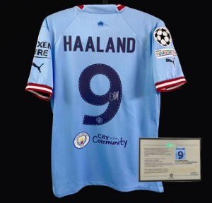 Erling Haaland Champions League Final Version SIGNED + COA