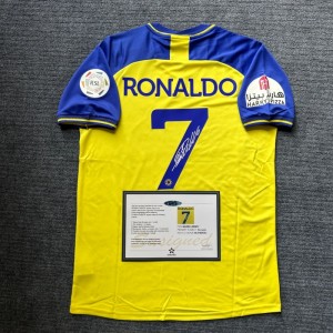 Al Nassr C.Ronaldo Signature Shirt + COA