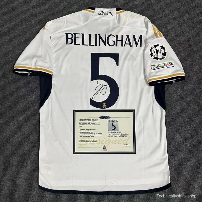 Jude Bellingham Signature Shirt + COA