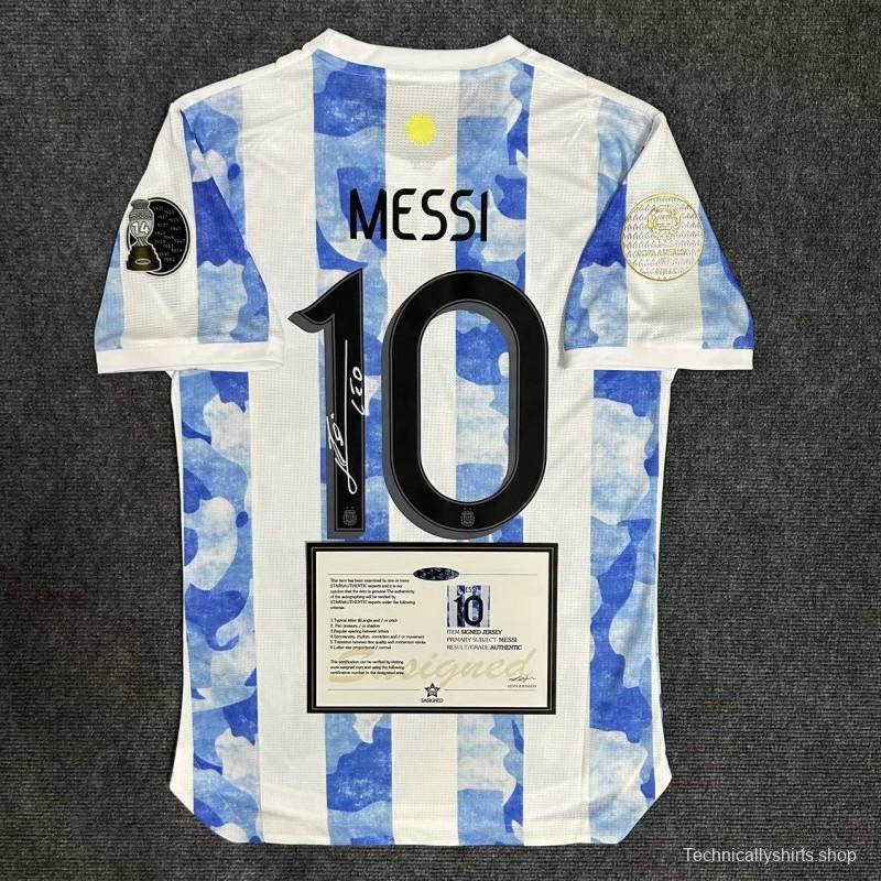 Leo Messi COPA AMERICA 21/22 Signature Shirt