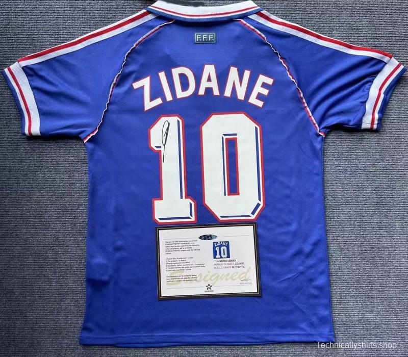 FRANCE ZIDANE Signature Shirt 96/97