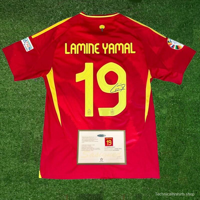 YAMAL SPAIN 24/25 SIGNED + Full Patch