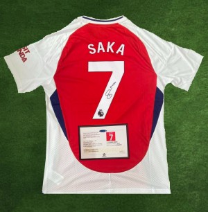 Saka 24/25 Signed Arsenal Home